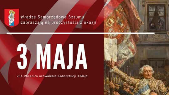 Obchody Święta Konstytucji 3 Maja w Sztumie.