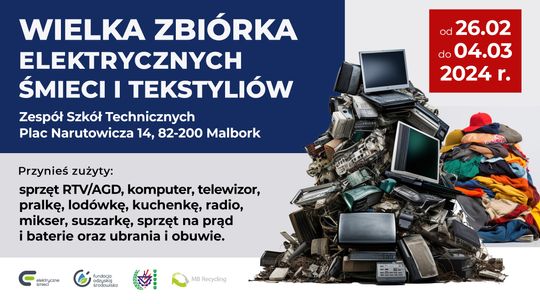 Oddaj elektryczne śmieci, wspomóż malborskie technikum.