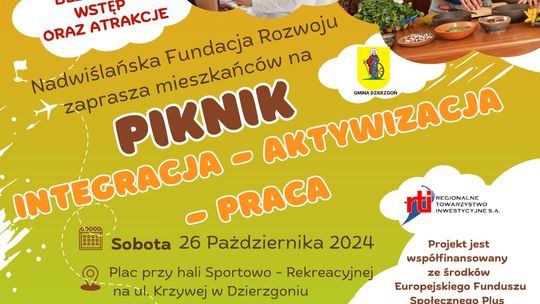 Piknik dla mieszkańców w Dzierzgoniu.