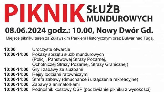 Piknik Służb Mundurowych w Nowym Dworze Gdańskim