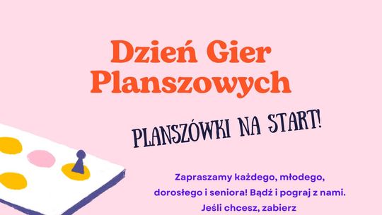 „Planszówki na start!”. Dzień Gier Planszowych w Nowym Stawie.