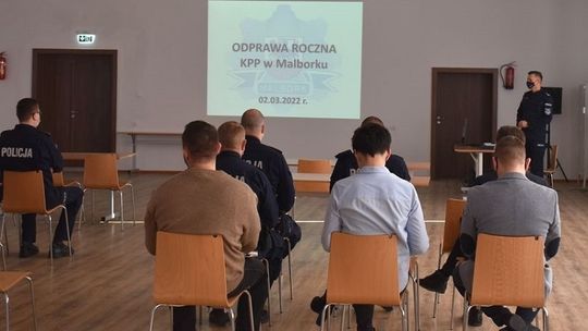 Podsumowanie pracy malborskiej policji w 2021 roku.