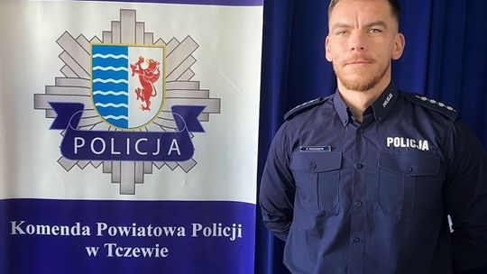 Policjant z tczewskiej jednostki błyskawicznie udzielił pomocy mężczyźnie, który stracił przytomność