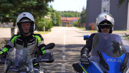 Pomorscy policjanci czuwają nad bezpieczeństwem motocyklistów