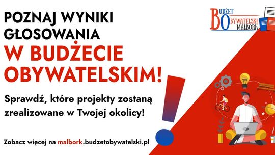 🎧Posłuchaj: Budżet Obywatelski Malborka 2027. Ponad 2 tysiące mieszkańców oddało swoje głosy.