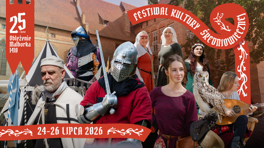 🎧Posłuchaj: Już w ten weekend jubileuszowa 25. edycja Festiwalu Kultury Średniowiecznej „Oblężenie Malborka 1410”.