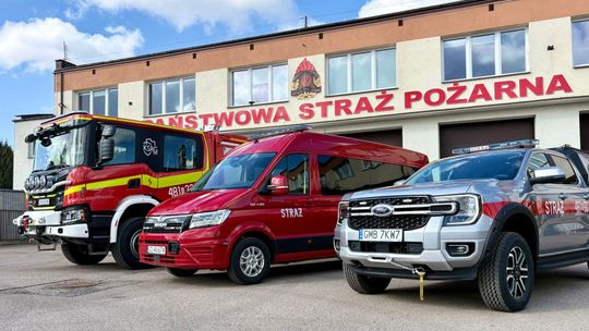 🎧Posłuchaj: Nowe pojazdy w malborskiej komendzie PSP. To duże wzmocnienie dla strażaków.