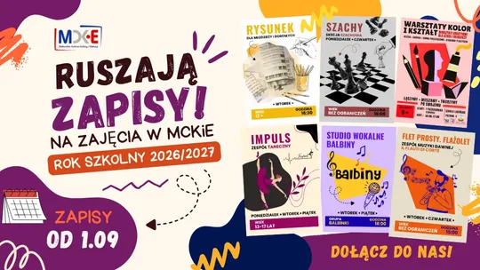 🎧Posłuchaj: Nowy rok szkolny, nowe możliwości. MCKiE zaprasza na warsztaty pozalekcyjne.