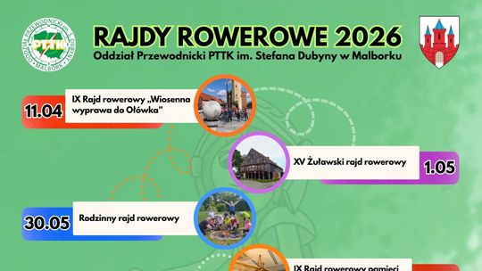 🎧Posłuchaj:  Oddział Przewodnicki PTTK im. Stefana Dubyny w Malborku zaprasza na rowerowy sezon 2026.