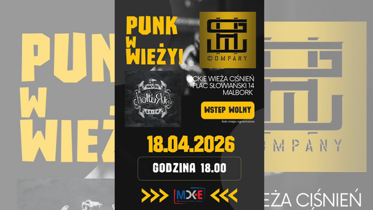 🎧Posłuchaj: Punkowa energia w Wieży Ciśnień. Malbork zaprasza na koncert bez kompromisów.