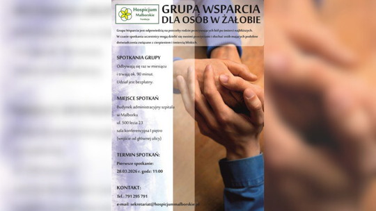 🎧Posłuchaj: Razem w trudnych chwilach. W Malborku rusza grupa wsparcia dla osób w żałobie.