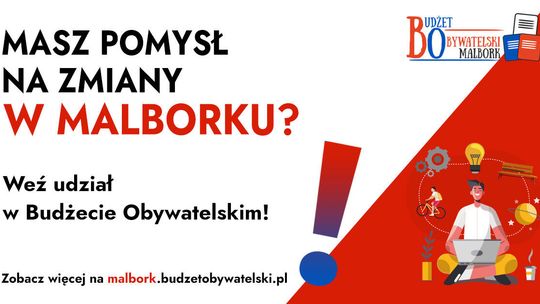 🎧Posłuchaj: Ruszył nabór wniosków do Budżetu Obywatelskiego 2027 w Malborku.
