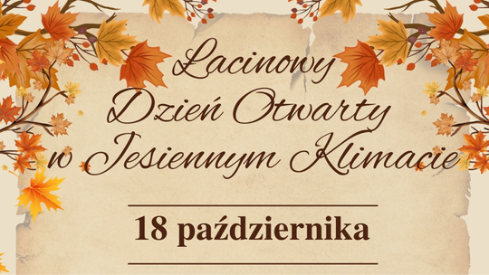 🎧Posłuchaj: Szkoła Łacińska w Malborku zaprasza na Jesienny Dzień Otwarty!