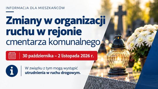 🎧Posłuchaj: Uwaga kierowcy! Zmiany przy cmentarzu w Malborku na Wszystkich Świętych