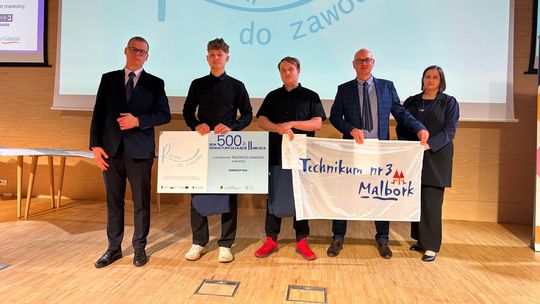 Potrójny sukces uczniów malborskiego Technikum nr 3 w wojewódzkim konkursie „Razem do zawodu 2026”.