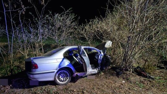 Powiat sztumski. Pijany z zakazem prowadzenia pojazdów spowodował wypadek.