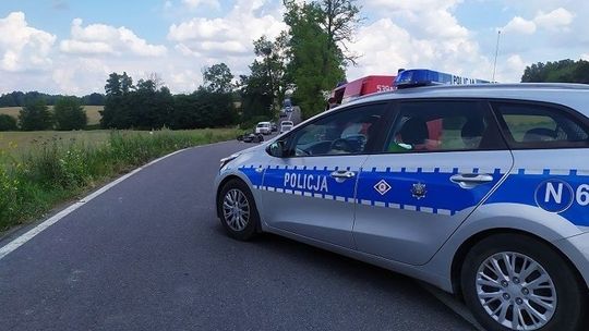 Powiat sztumski. Śmiertelny wypadek motocyklisty.