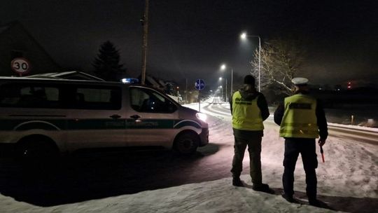 Powiat sztumski. Wspólna akcja Policji i Straży Granicznej