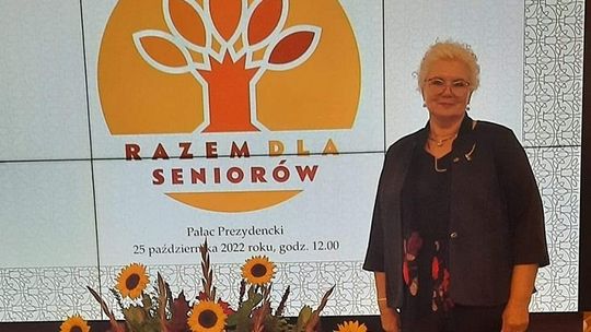 "Razem dla Seniorów". Lidia Kusz przewodnicząca Malborskiej Rady Seniorów uczestniczyła w gali wręczenia nagród w Pałacu Prezydenckim