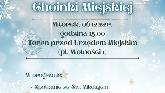 Rozświetlenie Choinki Miejskiej w Dzierzgoniu