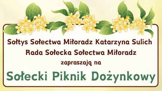 Sołecki Piknik Dożynkowy w Miłoradzu.