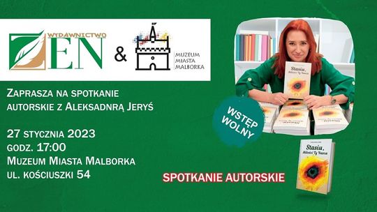 Spotkanie autorskie z Aleksandrą Jeryś, autorką książki: „Stasiu, Miłości Ty Nasza” w Muzeum Miasta Malborka.