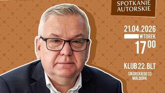 Spotkanie autorskie z Arturem Andrusem w Klubie 22.BLT w Malborku.