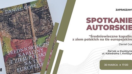 Spotkanie autorskie z książką Daniela Goska "Średniowieczne kapaliny z ziem polskich na tle europejskim" na zamku w Kwidzynie. 