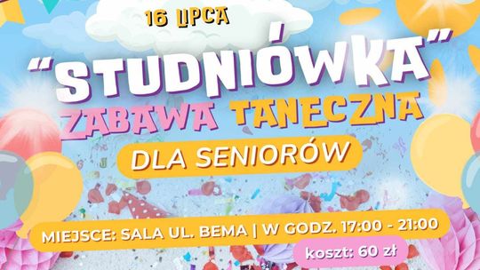 "Studniówka" - zabawa dla seniorów w Nowym Stawie.