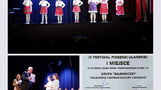 Sukces malborskich "Balbineczek" podczas IX Festiwalu Piosenki Ułańskiej w Sztumie