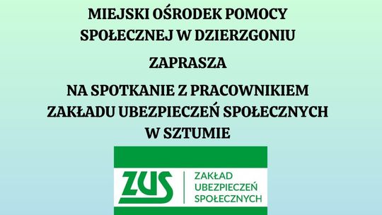 Świadczenie wspierające - spotkanie w Dzierzgoniu.