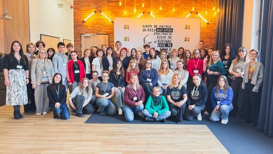 Szkolny Klub Europejski Technikum nr 3 na zjeździe w Warszawie.