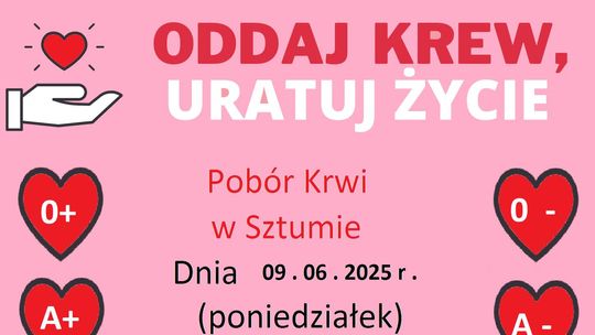 Sztum. Zostań bohaterem – oddaj krew!