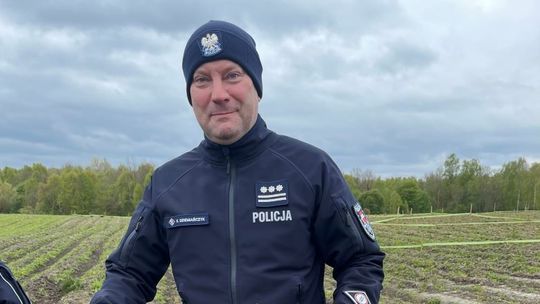 Sztumscy policjanci sadzili las w gminie Kwidzyn