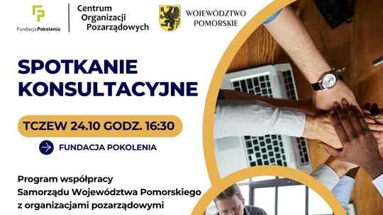 Tczew. Spotkanie konsultacyjne - Program współpracy Województwa Pomorskiego z NGO