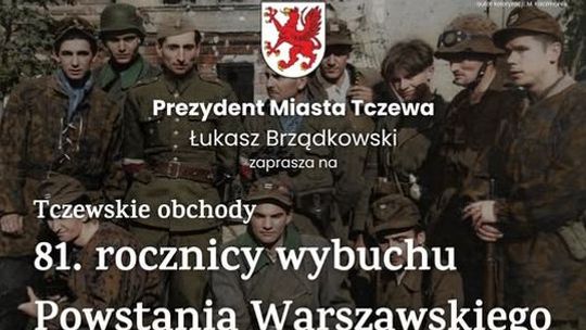 Tczewskie obchody 81. rocznicy wybuchu Powstania Warszawskiego.