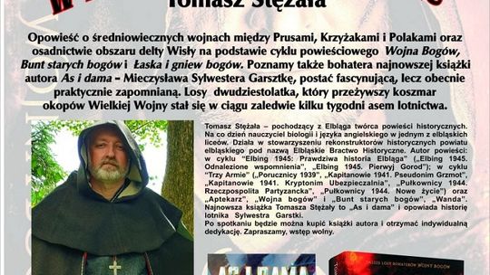  Tydzień Bibliotek. Spotkanie literackie z Tomaszem Stężałą w Miejskiej Bibliotece Publicznej w Malborku.