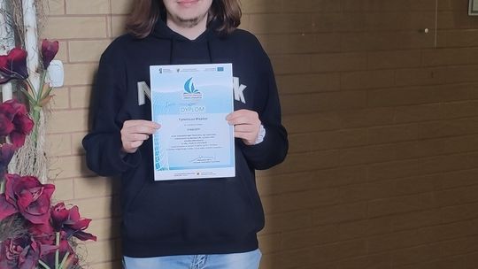 Uczeń Technikum nr 3 w Malborku finalistą etapu wojewódzkiego Pomorskiej Ligi Zadaniowej.