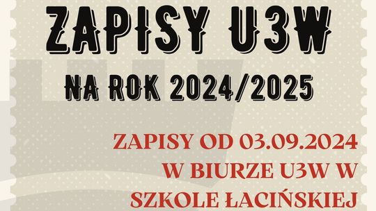 Uniwersytet Trzeciego Wieku w Malborku zaprasza do zapisów.