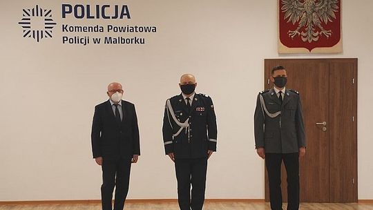 Uroczystość objęcia stanowiska Komendanta Powiatowego Policji w Malborku