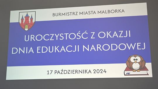 Uroczystość wręczenia Nagród Burmistrza Miasta Malborka wyróżnionym dyrektorom i nauczycielom szkół podstawowych i przedszkoli.