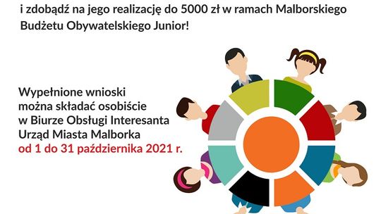 W październiku młodzież może zgłosić projekty do Malborskiego Budżetu Obywatelskiego "Junior”