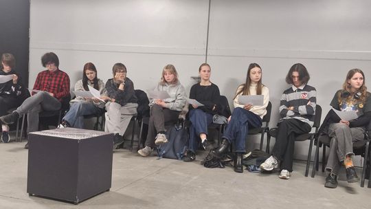 Warsztaty teatralne malborskich uczniów w Gdańskim Teatrze Szekspirowskim