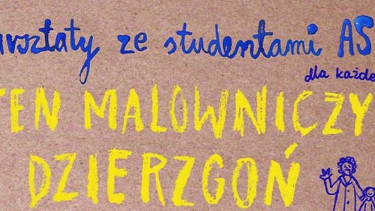 Warsztaty ze studentami ASP w Dzierzgońskim Ośrodku Kultury.