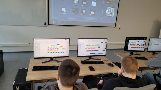 Wizyta studyjna logistyków z Technikum nr 3 w Malborku.