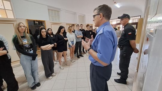 Wizyta uczniów malborskiego Technikum nr 3 w Zakładzie Karnym