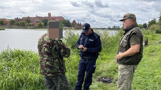 Wspólne działania malborskich policjantów ze Strażą Rybacką.