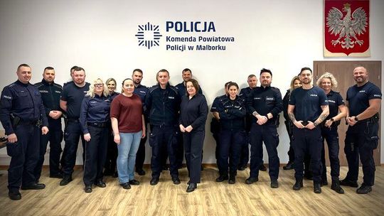 Wspólne szkolenie policjantów z Malborka i Nowego Dworu Gdańskiego.