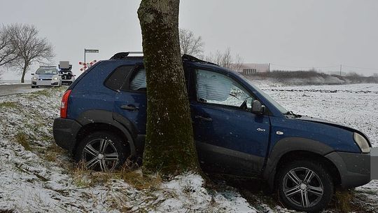 Wypadek w powiecie malborskim. Policja apeluje - Kierowco dostosuj jazdę do warunków panujących na drodze!