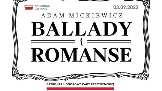 XI Narodowe Czytanie 2022 w Malborku. Posłuchajmy „Ballad i romansów” w Radiu Malbork.